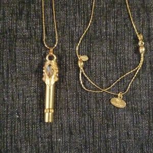 Alex and Ani long necklace with whistle charm